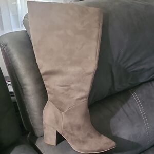 Torrid Taupe Over the Knee Boots